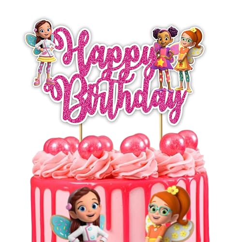 Seyal® Geburtstagsparty-Dekoration – Butterbohnen-Cafe Happy Birthday Tortenaufsatz von Seyal