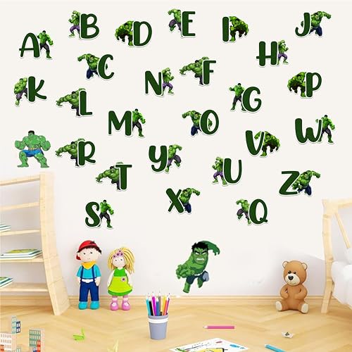 Seyal® Hulk A - Z Alphabet Wandtattoo von Seyal