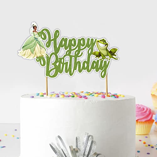 Seyal® Kuchendekoration "Prinss and the Frog" mit Aufschrift "Happy Birthday" von Seyal