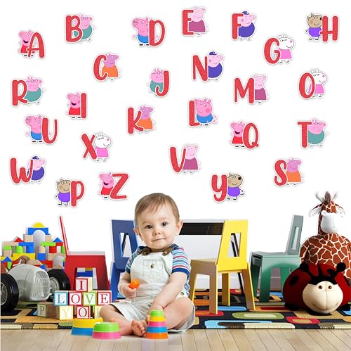 Seyal® Pepa Pig Wandtattoo Alphabet von Seyal