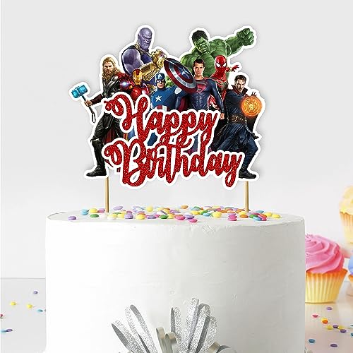 Seyal® Suprhero Happy Birthday Cake Topper von Seyal
