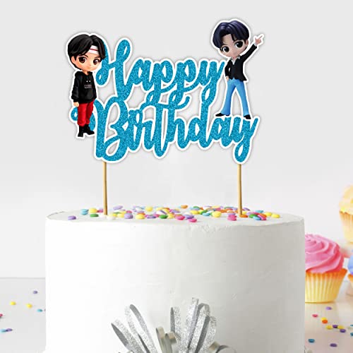 Seyal® Tiny Tan (BTS) Happy Birthday Kuchendekoration von Seyal