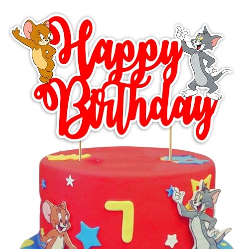 Seyal® Tom & Jery Happy Birthday Kuchendekoration von Seyal