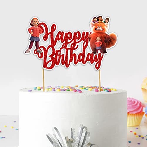 Seyal® Tortenaufsatz, Aufschrift "Happy Birthday", Rot von Seyal