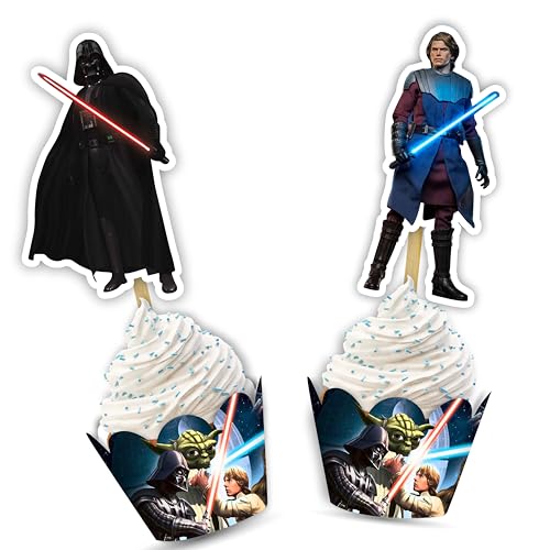 Str wrs Cupcake Topper - Geburtstagsdekorationen Str wrs Cupcake Topper - Geburtstagsdekorationen von Seyal