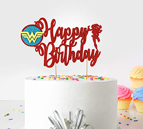 Wonder Woman Happy Birthday Tortenaufsatz von Seyal