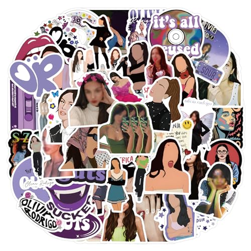 Olivia-Aufkleber, Motiv: Musik-Sänger, Album, inspirierte Aufkleber, wasserdichte Aufkleber für Wasserflaschen, Laptop, Handyhülle, Gepäck, Koffer, multifunktionale Dekoration, Fan, Geschenke für Olivia-Aufkleber, Motiv: Musik-Sänger, Album, inspirierte Aufkleber, wasserdichte Aufkleber für Wasserflaschen, Laptop, Handyhülle, Gepäck, Koffer, multifunktionale Dekoration, Fan, Geschenke für von Sfoni