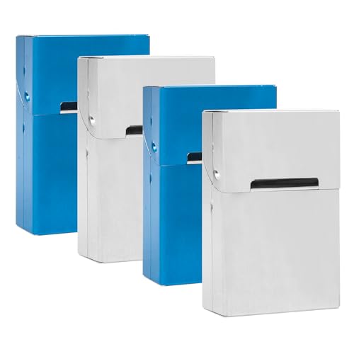 4 Stück zigaretten schachteln,zigarettenbox metall mit magnetverschluss,zigaretten box aluminium,zigarettenetui damen mann,zigarettenbox für 20 zigaretten,zigarettenschachtel,zigarettenetuis von Sgehai