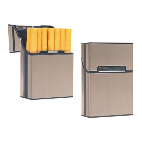2 Stück zigaretten schachteln,zigarettenbox metall mit Magnetverschluss,zigaretten box Aluminium,zigarettendose,zigarettenschachtel box,Für zigarettenetui 20 zigaretten,zigarettenetui damen Mann von Sgehai