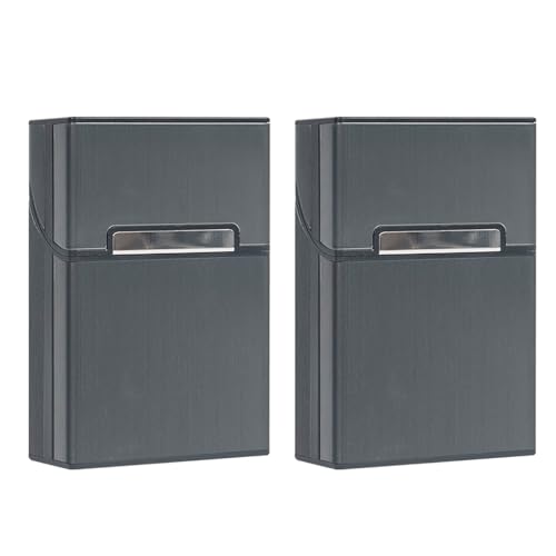 2 Stück zigaretten schachteln,zigarettenbox metall mit Magnetverschluss,zigaretten box Aluminium,zigarettendose,zigarettenschachtel box,Für zigarettenetui 20 zigaretten,zigarettenetui damen Mann von Sgehai