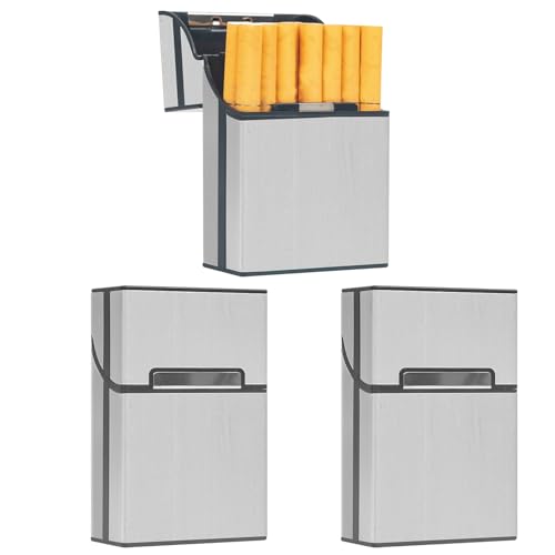 3 Stück zigaretten schachteln,zigarettenbox metall mit Magnetverschluss,zigaretten box Aluminium,zigarettendose,zigarettenschachtel box,Für zigarettenetui 20 zigaretten,zigarettenetui damen Mann von Sgehai