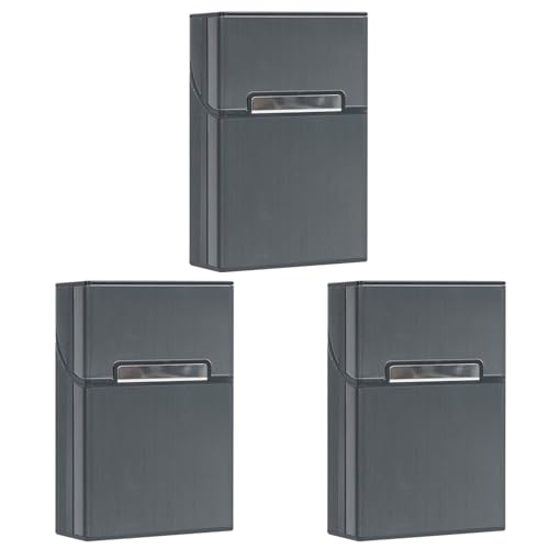3 Stück zigaretten schachteln,zigarettenbox metall mit Magnetverschluss,zigaretten box Aluminium,zigarettendose,zigarettenschachtel box,Für zigarettenetui 20 zigaretten,zigarettenetui damen Mann von Sgehai