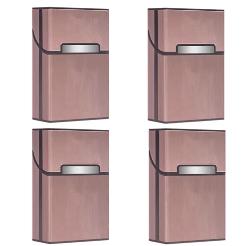 4 Stück zigaretten schachteln,zigarettenbox metall mit Magnetverschluss,zigaretten box Aluminium,zigarettendose,zigarettenschachtel box,Für zigarettenetui 20 zigaretten,zigarettenetui damen Mann von Sgehai