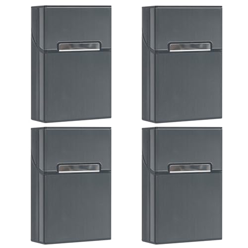4 Stück zigaretten schachteln,zigarettenbox metall mit Magnetverschluss,zigaretten box Aluminium,zigarettendose,zigarettenschachtel box,Für zigarettenetui 20 zigaretten,zigarettenetui damen Mann von Sgehai