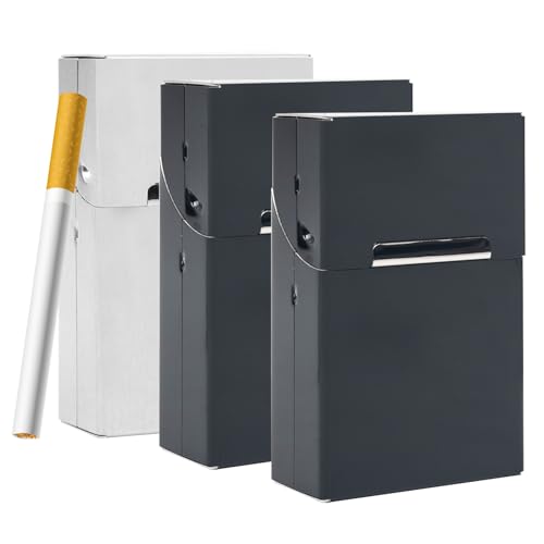 3 Stück zigaretten schachteln,zigarettenbox metall mit magnetverschluss,zigaretten box aluminium,zigarettenetui damen mann,zigarettenbox für 20 zigaretten,zigarettenschachtel,zigarettenetuis von Sgehai
