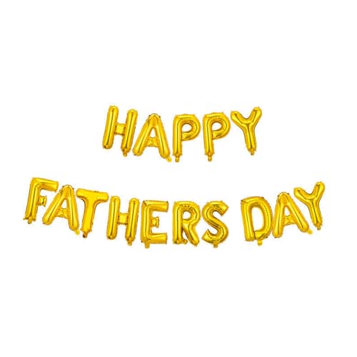 15 Stück Vatertags-Dekorationen, Luftballons, Banner, 40,6 cm, aufgeblasene Größe, goldfarben, "Happy Father's Day", Party-Ballons, Vatertags-Banner für Vatertag, Partyzubehör, Heimdekoration 15 Stück Vatertags-Dekorationen, Luftballons, Banner, 40,6 cm, aufgeblasene Größe, goldfarben, "Happy Father's Day", Party-Ballons, Vatertags-Banner für Vatertag, Partyzubehör, Heimdekoration von Sgehenr