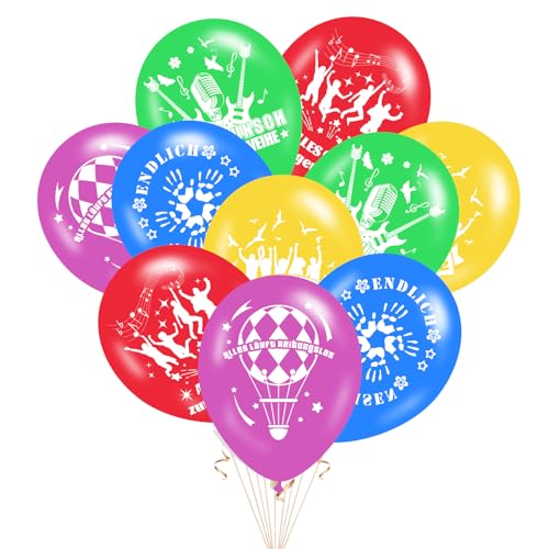 Jugendweihe Deko Luftballon - 25 Stück Alles Gute zur Jugendweihe Luftballons für Jungen Mädchen, Luftballons Bunt Helium Ballons für Endlich Erwachsen Jugendweihe Party Dekoration von Sgehenr