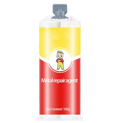 Metallkleber, Hochfester 2 Komponenten kleber (50g*2), Metallkleber Extra Stark, Flüssigmetall für Stahl, Metall, Gusseisen von Sghtil