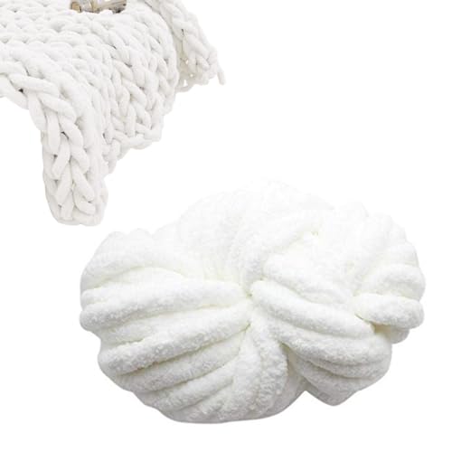 Dicke Wolle Garn Strickgarn, 250g Super Soft Chenille Chunky Yarn, Bulky für Teppiche, Sofadecken, Decken, Heimdekoration, Armstricken Dicke Wolle Garn Strickgarn, 250g Super Soft Chenille Chunky Yarn, Bulky für Teppiche, Sofadecken, Decken, Heimdekoration, Armstricken von Sghtil