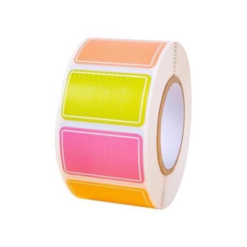 Farbcodierungsetiketten, 2,5 x 1,5 cm, Rechteck, Selbstklebend, 500 Stück pro Rolle Farbcodierungsetiketten, 2,5 x 1,5 cm, Rechteck, Selbstklebend, 500 Stück pro Rolle von Sghtil