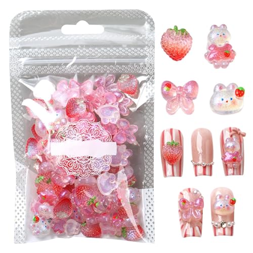 Sghtil 3D-Nageldekoration, 100 Stück, Hasen, Erdbeeren, niedliches Maniküre-Zubehör für Treffen, Alltag, Transport und Veranstaltungen – Stylische Dekoration Sghtil 3D-Nageldekoration, 100 Stück, Hasen, Erdbeeren, niedliches Maniküre-Zubehör für Treffen, Alltag, Transport und Veranstaltungen – Stylische Dekoration von Sghtil