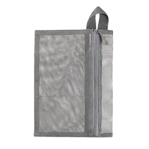 Sghtil Aufbewahrungstasche aus Netzstoff – Netzbeutel mit Reißverschluss | Mehrzweck-Tasche, tragbar, für Toilettenartikel, Kosmetik, Zubehör – Zuhause, Schlafsaal, Fitnessstudio, Strand, Reisen von Sghtil