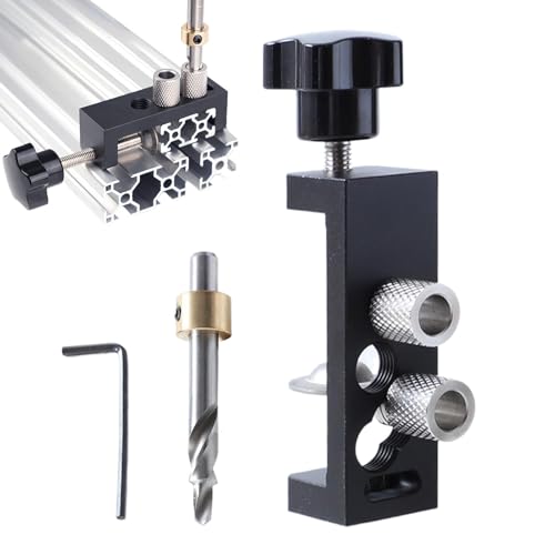 Sghtil Bohrführung auf Aluminiumprofilen, Dübelschablone, Bohrfinder | Doppelloch-Bohrführung für 2020 2040 3030 3060 4040 Extrusionsprofil Sghtil Bohrführung auf Aluminiumprofilen, Dübelschablone, Bohrfinder | Doppelloch-Bohrführung für 2020 2040 3030 3060 4040 Extrusionsprofil von Sghtil