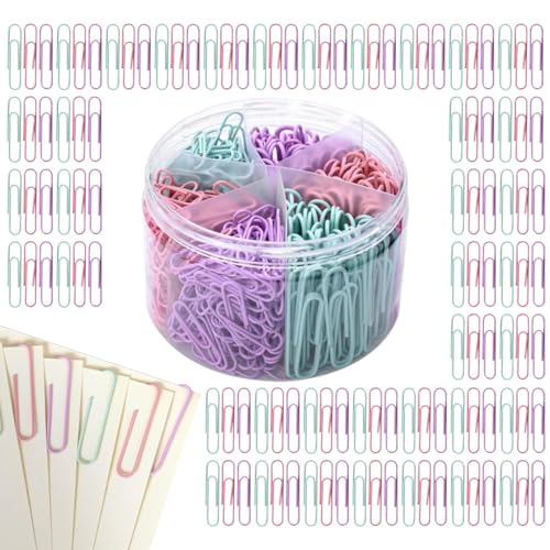 Sghtil Bunte Papierstöcke, niedliche Büroklammern – 50 mm niedliches Papier – 300 x Büroklammern für Ordner, verschiedene Farben, für die Organisation des Unterrichts von Lehrern, Unterricht Sghtil Bunte Papierstöcke, niedliche Büroklammern – 50 mm niedliches Papier – 300 x Büroklammern für Ordner, verschiedene Farben, für die Organisation des Unterrichts von Lehrern, Unterricht von Sghtil