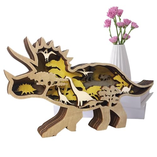 Sghtil Dinosaurier-Ornamente aus Holz, Dinosaurier-Handwerk, Dinosaurier-Ausschnitt aus Holz, Dinosaurier-Ornamente, handgefertigt, für Bauernhof, Hütte, Meditationsraum, Flur Sghtil Dinosaurier-Ornamente aus Holz, Dinosaurier-Handwerk, Dinosaurier-Ausschnitt aus Holz, Dinosaurier-Ornamente, handgefertigt, für Bauernhof, Hütte, Meditationsraum, Flur von Sghtil