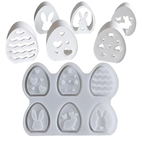 Sghtil Eierform Silikon Eierform | Fondantform - 6 Kavity Ostern Silikonform Ostereier Silikonform Schokoladenbonbons für Seifenharz Backen Desserts Sghtil Eierform Silikon Eierform | Fondantform - 6 Kavity Ostern Silikonform Ostereier Silikonform Schokoladenbonbons für Seifenharz Backen Desserts von Sghtil