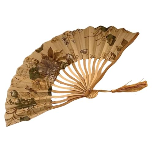 Sghtil Faltbare Handfächer Für Damen - Klassischer Klapperfächer Im Retro-Look - Chinesischer Stil Kühlzubehör Tragbar Für Veranstaltungsbesucher Karnevals Musikfeste Reisen Tänze von Sghtil