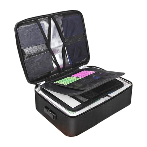 Sghtil Feuerfeste Dokumentenbox, feuerfester und wasserdichter Dokumentensafe | Erweiterbarer Dateiordner Organizer | Multifunktionaler Reiseordner Organizer für Sghtil Feuerfeste Dokumentenbox, feuerfester und wasserdichter Dokumentensafe | Erweiterbarer Dateiordner Organizer | Multifunktionaler Reiseordner Organizer für von Sghtil