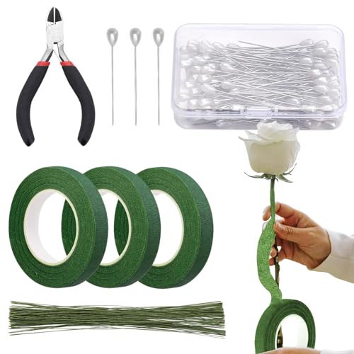 Sghtil Floristikband Für Kunstblumen - 1,2 cm Breites Bouquet Bastelset,Floristisches Klebeband Für Pflanzenarrangements Veredelung Gärtnern Tischdekoration Geburtstagskarten Basteln Sghtil Floristikband Für Kunstblumen - 1,2 cm Breites Bouquet Bastelset,Floristisches Klebeband Für Pflanzenarrangements Veredelung Gärtnern Tischdekoration Geburtstagskarten Basteln von Sghtil
