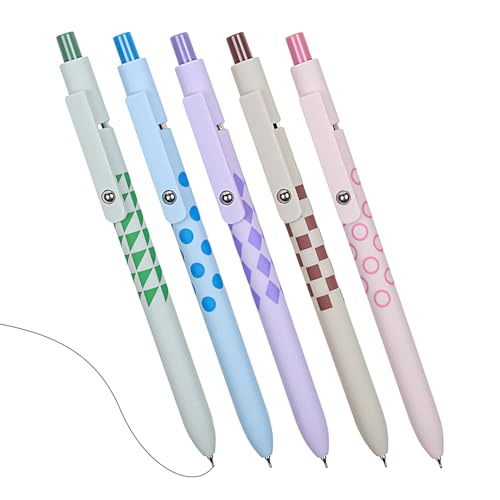 Sghtil Gelschreiber, 5 schwarze Gelschreiber, feine Spitze, Füllfederhalter 0,5 mm, mit ergonomischem Griff für Notizen, Zeichnen, Unterzeichnen, Scrapbooking und Journaling Sghtil Gelschreiber, 5 schwarze Gelschreiber, feine Spitze, Füllfederhalter 0,5 mm, mit ergonomischem Griff für Notizen, Zeichnen, Unterzeichnen, Scrapbooking und Journaling von Sghtil