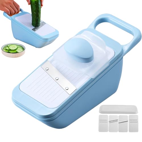 Sghtil Gemüsereibe, multifunktionaler Gemüseschneider, manueller Gemüseschneider, Reibe, Lebensmittel, für Küche, Haus, Mahlzeiten, Pasta, Salat, Kohl, Obst, Camping Sghtil Gemüsereibe, multifunktionaler Gemüseschneider, manueller Gemüseschneider, Reibe, Lebensmittel, für Küche, Haus, Mahlzeiten, Pasta, Salat, Kohl, Obst, Camping von Sghtil