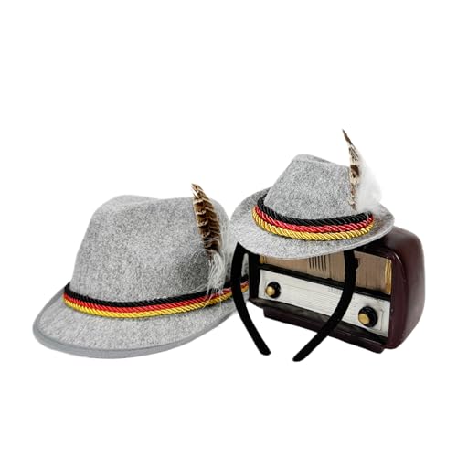 Sghtil Haarband für Oktoberfest, Zubehör für Erwachsene, Oktoberfest, Dekoration für Hüte, Retro, aus Filz, für Themenpartys, Erwachsene, Feiern Sghtil Haarband für Oktoberfest, Zubehör für Erwachsene, Oktoberfest, Dekoration für Hüte, Retro, aus Filz, für Themenpartys, Erwachsene, Feiern von Sghtil