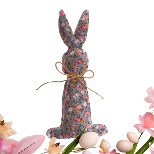 Sghtil Hasen-Frühlingsdekor aus Plüsch, Hasenornament aus Stoff auf Bauernhof, Dekoration für Herzstück, Kaninchen, aus rustikalem Stoff | Ostertisch Top Rustic Farmhouse Sghtil Hasen-Frühlingsdekor aus Plüsch, Hasenornament aus Stoff auf Bauernhof, Dekoration für Herzstück, Kaninchen, aus rustikalem Stoff | Ostertisch Top Rustic Farmhouse von Sghtil