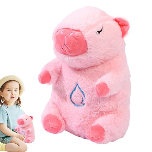 Sghtil Herzschlag gefülltes Tier, beruhigendes Atemstofftier | Herzschlag beruhigend kuschelnder Tier | Atem Otter Sleep Buddy Musik und Licht für Kleinkind, Kinder, Mädchen von Sghtil
