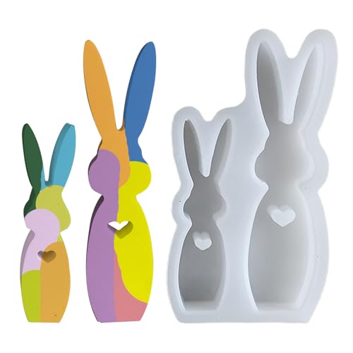 Sghtil Kaninchen-Kerzenform, Tierformen für Ton, Kaninchenharzform, kreatives Urlaubszubehör, Bastelbedarf für Beton, Seife, Sghtil Kaninchen-Kerzenform, Tierformen für Ton, Kaninchenharzform, kreatives Urlaubszubehör, Bastelbedarf für Beton, Seife, von Sghtil