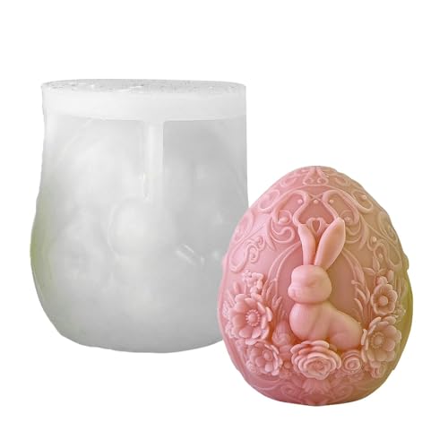Sghtil Kanincheneier Seifenform, Eierform, Silikonform mit Hasenei-Form, Kerzenform, Osterei-Form, Kerzenform für Fondant, Schokolade, Dessert, Sghtil Kanincheneier Seifenform, Eierform, Silikonform mit Hasenei-Form, Kerzenform, Osterei-Form, Kerzenform für Fondant, Schokolade, Dessert, von Sghtil