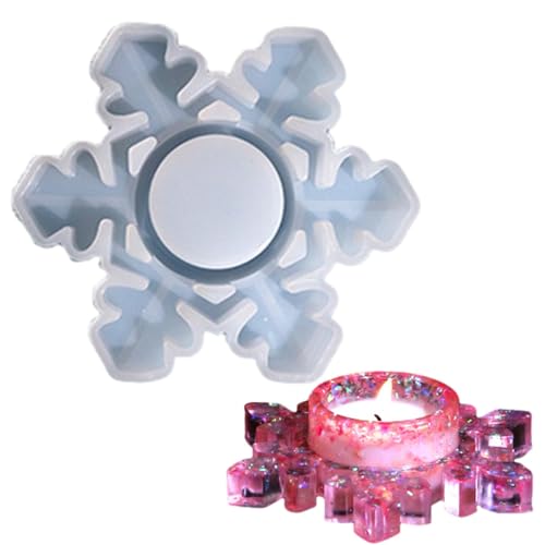 Sghtil Kerzenhalter Form | Silikonformen DIY Schneeflocke Kerzenleuchter Form - DIY Schneeflocke Kerzenständer Silikonform für die Herstellung von Gegenständen Sghtil Kerzenhalter Form | Silikonformen DIY Schneeflocke Kerzenleuchter Form - DIY Schneeflocke Kerzenständer Silikonform für die Herstellung von Gegenständen von Sghtil