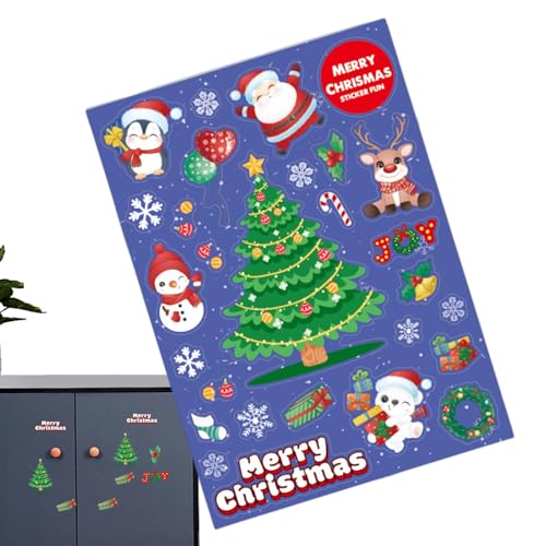 Sghtil Kleine Weihnachtsaufkleber, Urlaubsaufkleber für Weihnachtsaufkleber, Bastel-Dekoration, Laptop-Aufkleber, Wasserflaschenaufkleber Sghtil Kleine Weihnachtsaufkleber, Urlaubsaufkleber für Weihnachtsaufkleber, Bastel-Dekoration, Laptop-Aufkleber, Wasserflaschenaufkleber von Sghtil