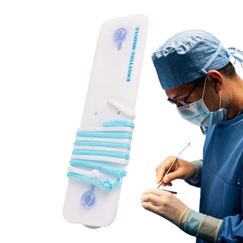 Sghtil Knotenbindungs ​​-Kit, Naht -Übungs -Kit,Portable Learn Knot Training Board - Strickvorstände, Kunsthandwerk und Accessoires für chirurgische Studierende, Arzt, Mutter, Labor von Sghtil