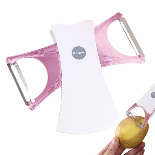 Sghtil Küchenschäler, Kartoffelschäler, vegetarischer Schäler mit doppeltem Ende, rostfrei, rotierender Schaft, rutschfreier Griff, Küchenhelfer für Kartoffeln Sghtil Küchenschäler, Kartoffelschäler, vegetarischer Schäler mit doppeltem Ende, rostfrei, rotierender Schaft, rutschfreier Griff, Küchenhelfer für Kartoffeln von Sghtil