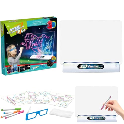 Sghtil LED Zeichenblock für Kinder, beleuchteter Zeichentisch, Leuchttafel zum Malen, Magische Zeichenblöcke für Kinder, Lernspielzeug zum Malen, Lernspielzeug von Sghtil