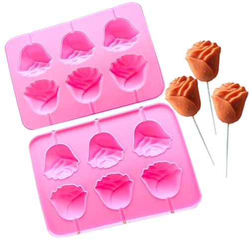 Sghtil Lutscher-Formen für harte Süßigkeiten, Lutscherformen, 3D-Blumenlutscher aus Silikon, multifunktionales Antihaft-Backzubehör, hochwertige Küchenwerkzeuge Sghtil Lutscher-Formen für harte Süßigkeiten, Lutscherformen, 3D-Blumenlutscher aus Silikon, multifunktionales Antihaft-Backzubehör, hochwertige Küchenwerkzeuge von Sghtil