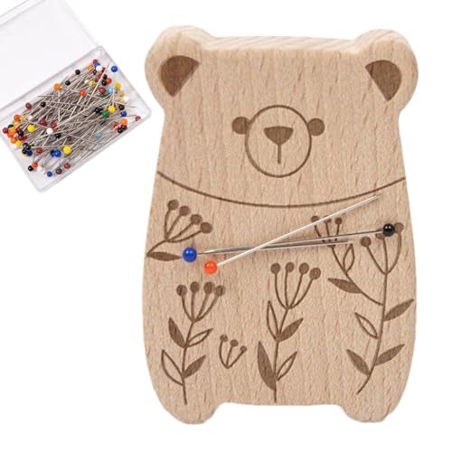 Sghtil Magnetischer Nadelhalter für die | niedliches Nadelkissen in Tierform aus Holz für die | mit hundert Nadeln Kissen vielseitig einsetzbar für Quilting Stickerei Sghtil Magnetischer Nadelhalter für die | niedliches Nadelkissen in Tierform aus Holz für die | mit hundert Nadeln Kissen vielseitig einsetzbar für Quilting Stickerei von Sghtil