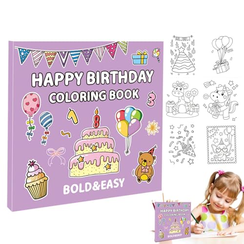 Sghtil Malbuch für Erwachsene, Malbuch, Lernbuch, Malbuch, lustig, Happy Birthday für Kinder ab 4 Jahren, Zeichenbücher zum Ausmalen von Zeichnungen Sghtil Malbuch für Erwachsene, Malbuch, Lernbuch, Malbuch, lustig, Happy Birthday für Kinder ab 4 Jahren, Zeichenbücher zum Ausmalen von Zeichnungen von Sghtil