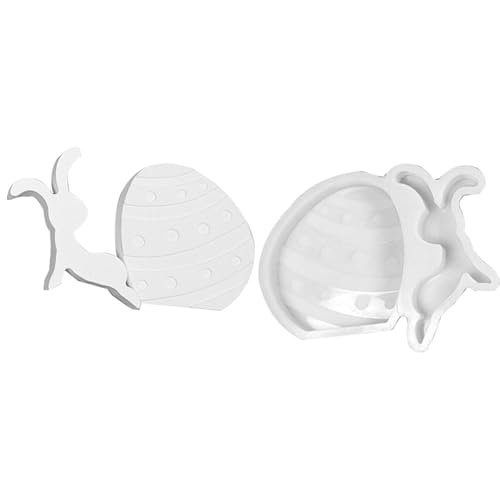 Sghtil Ostern Gießform Osterhasen Silikonform Hasenform Kerzenform Osterstatue Formen | Easy Release Epoxidharz Form für Anfänger, von Sghtil