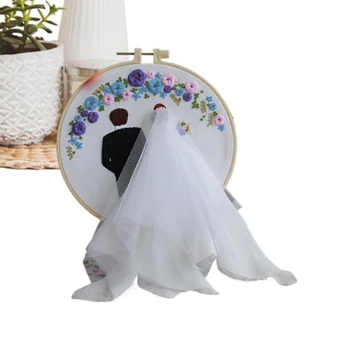 Sghtil Pärchen Stickerei Set, Paar Stickerei Set | Punch Crafts,Punch Sticknadel Set mit Reifen und Anleitung für Anfänger Paar Sghtil Pärchen Stickerei Set, Paar Stickerei Set | Punch Crafts,Punch Sticknadel Set mit Reifen und Anleitung für Anfänger Paar von Sghtil